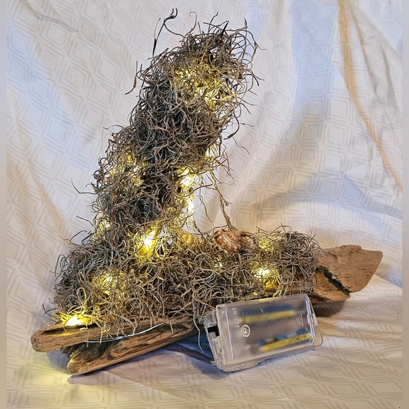 Homemade Driftwood, Seashell, And Fairy Lights Decor - Picture 5 of 5